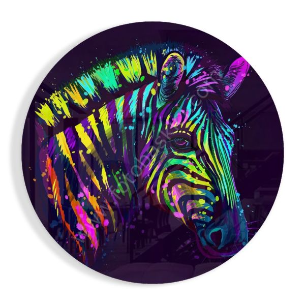 Zebra Kuşağı Cam Tablo