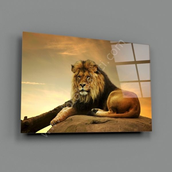 Aslan Cam Tablo No:4027