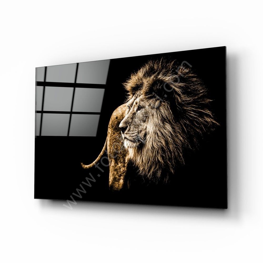 Aslan Cam Tablo No:4029