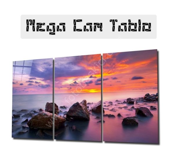 Kızıl Günbatımı Mega Cam Tablo