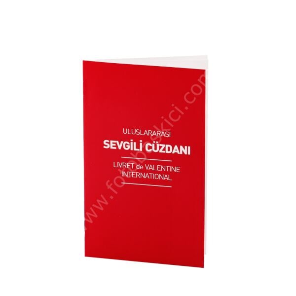 Kişiye Özel Fotoğraflı Uluslararası Sevgili Cüzdanı