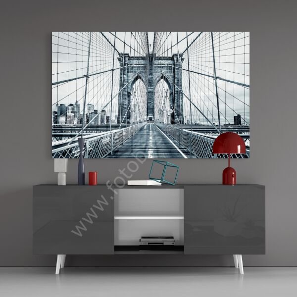 Brooklyn Köprüsü Cam Tablo