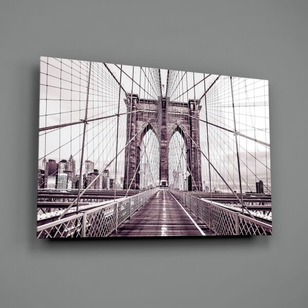 Brooklyn Köprüsü Cam Tablo