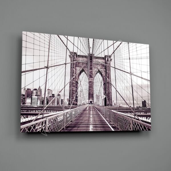 Brooklyn Köprüsü Cam Tablo