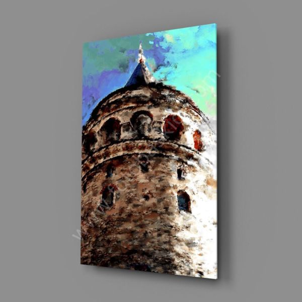 Galata Kulesi Cam Tablo