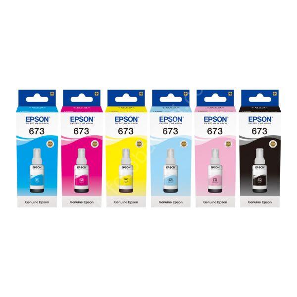Epson T673 Light Cyan (Açık Mavi) Mürekkep Kartuş 70 ml