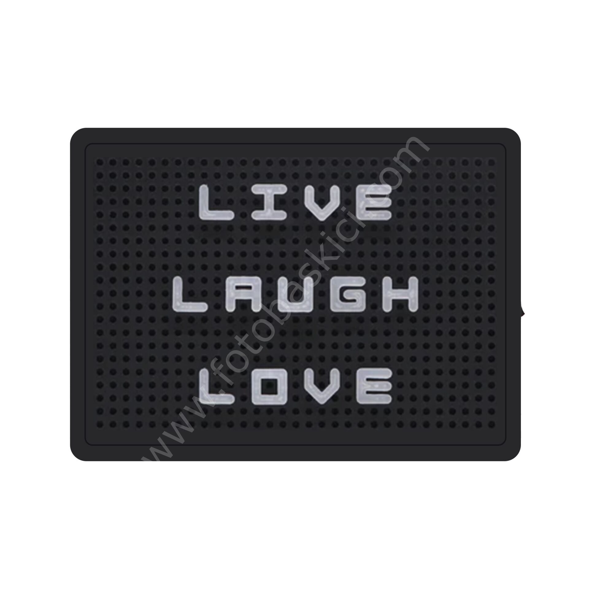 96 Harf ve Emojili Pegboard Işıklı Pano (Lightbox) 14x21 cm