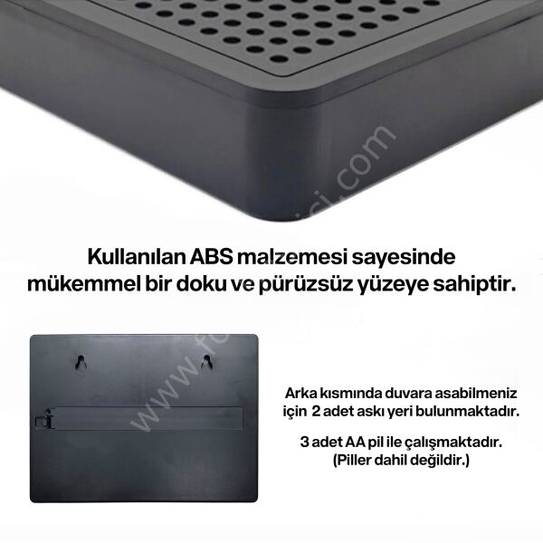 96 Harf ve Emojili Pegboard Işıklı Pano (Lightbox) 14x21 cm
