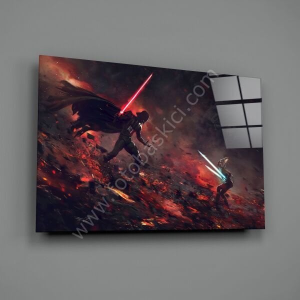 Darth Vader Vs Ahsoka Tano Cam Tablo