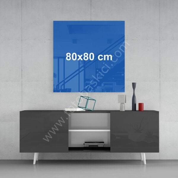 Kişiye Özel Cam Tablo 80x80 cm (Kare)
