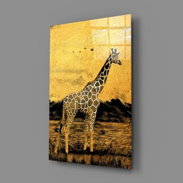 Zürafa Cam Tablo