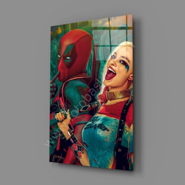 Harley Quinn Ve Deadpool Cam Tablo