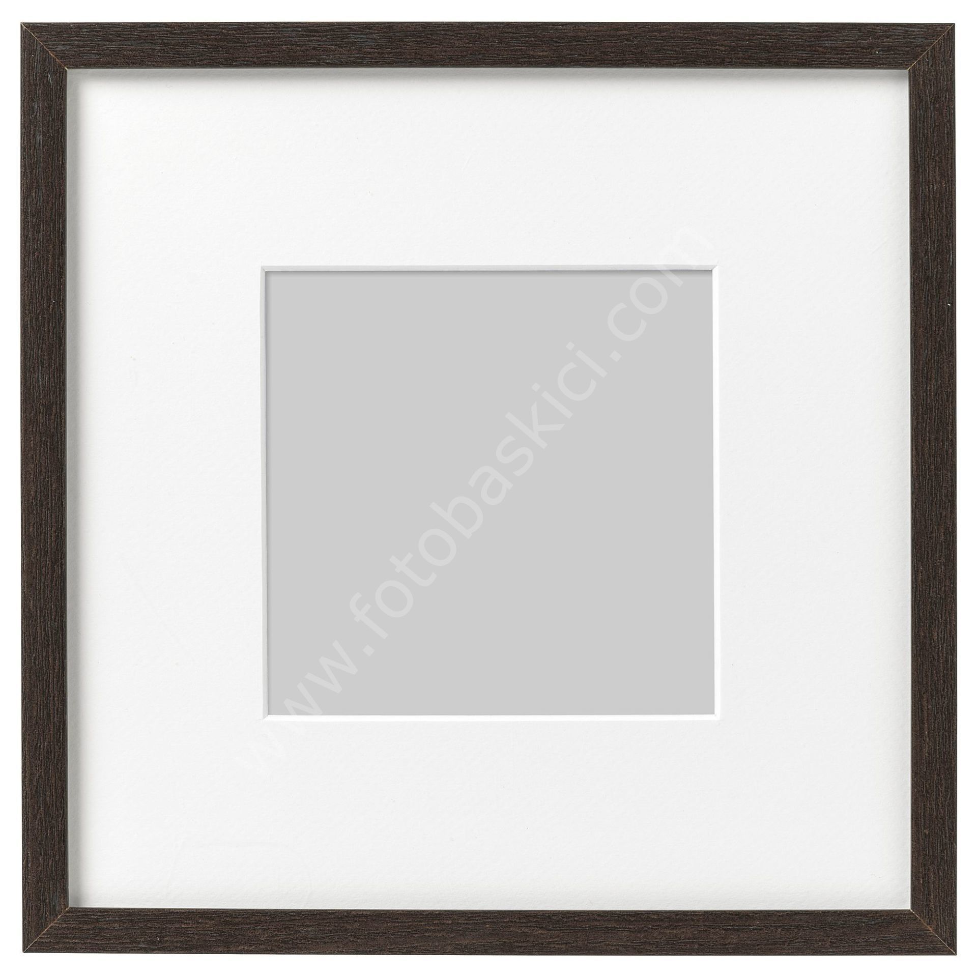 Ahşap Çerçeve Koyu Kahve 23x23 cm HOVSTA