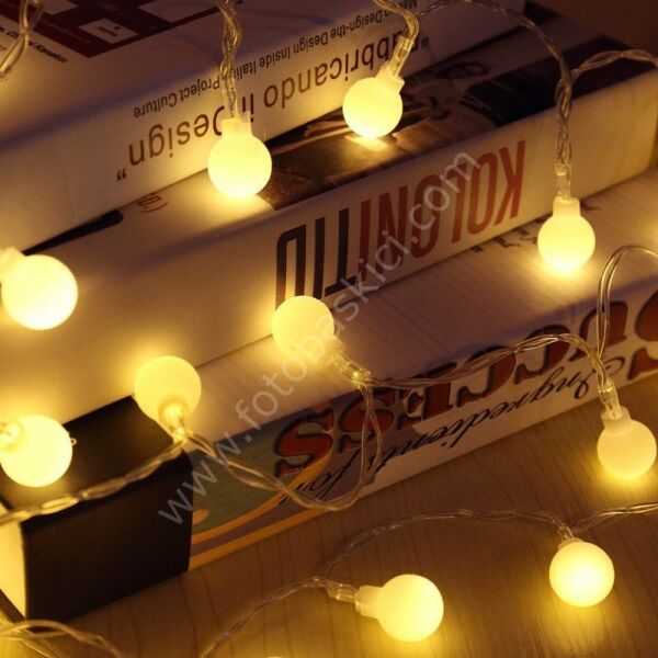40 Mini Top Ampullü Pilli Led Işık (Renk Seçenekli)