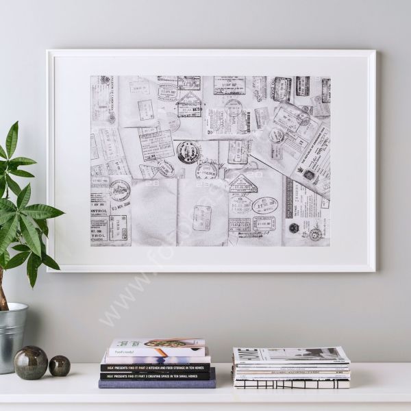 Ahşap Çerçeve Beyaz 61x91 cm KNOPPANG