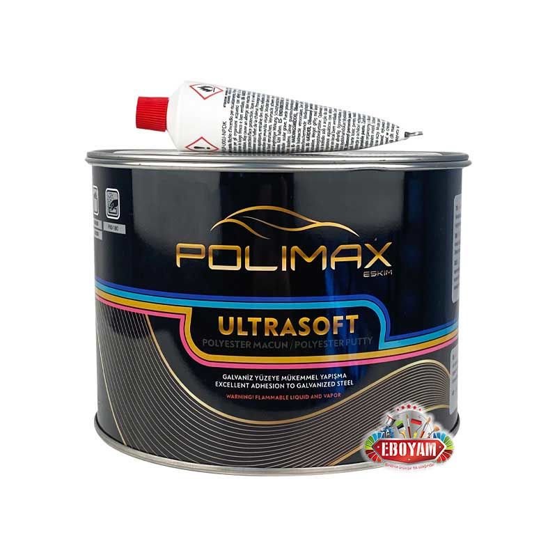 Polimax UltraSoft Polyester Çelik Macun Sarı 2700 Gram