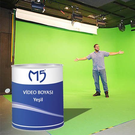 M5 Arka Plan Video Boyası Yeşil 1 Kg