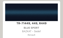 Renault Clio Spor Mavi 449 Rötuş Boyası Seti M5 ReTouch Baz