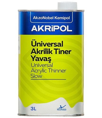 AkzoNobel Akripol Akrilik Tiner Yavaş GL 3 Litre