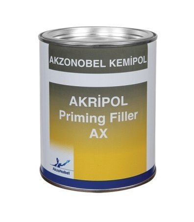 AkzoNobel Akripol 1k Priming Filler AX Selülozik Astar Açık Gri GL 2,5 Litre