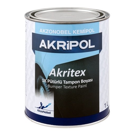 AkzoNobel  Akripol Akritex 1k Pütürlü Plastik Tampon Boyası 1 Litre