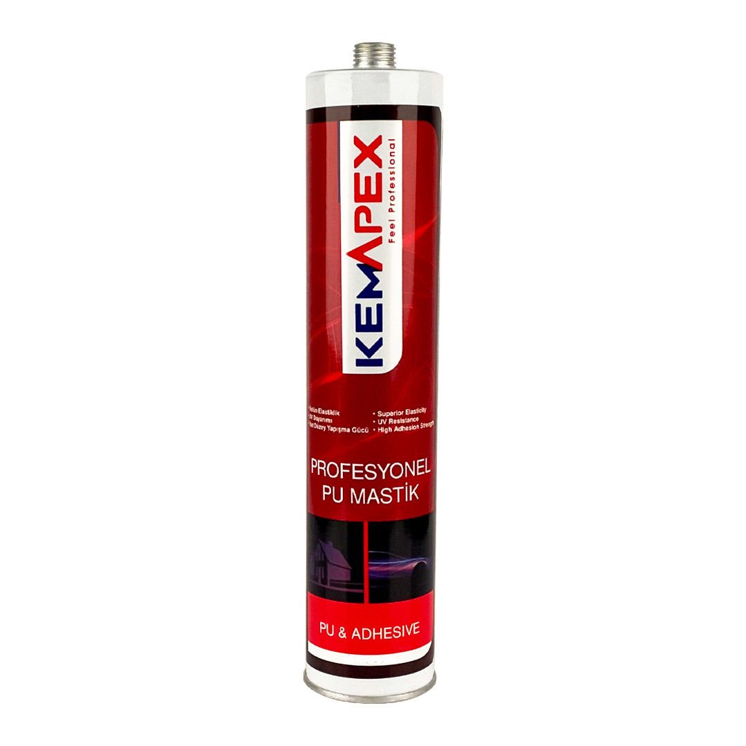 Kemapex Poliüretan Mastik Yapıştırıcı Siyah 280 ml