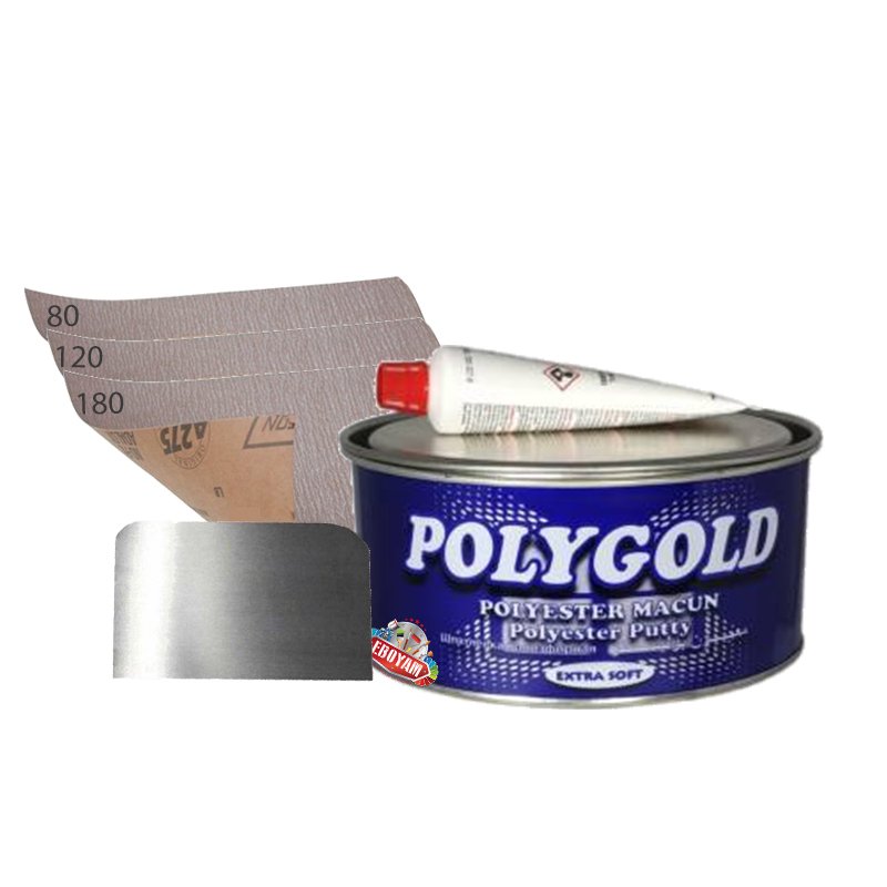 PolyGold Polyester Çelik Macun Tamir Seti 500 Gram