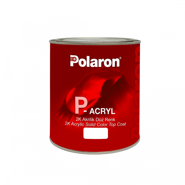 Polaron Akrilik Oto Boyası Opel 40R Olimpik Beyaz 2k Düz 1 Litre