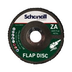 Schanall Zirkonyum Oksit Flap Disk Zımpara P60