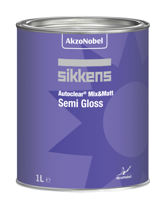 AkzoNobel Sikkens AutoClear Mix&Matt Mat Vernik Semi Gloss Yarı Mat 1 Litre