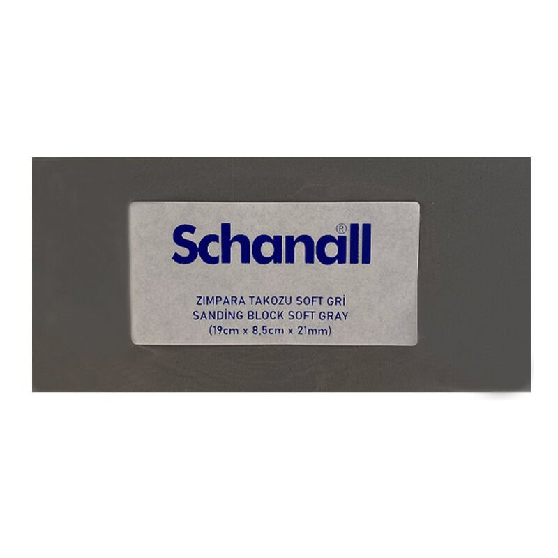 Schanall Zımpara Takozu 19cmx8,5cmx21mm Gri Soft Büyük
