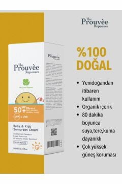 The Prouvee Reponses 50 Spf Bebek Çocuk Güneş Kremi 100 ML