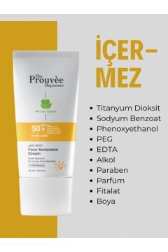 The Prouvee Reponses 50 Spf Leke Karşıtı Yüz Güneş Kremi 40 ML