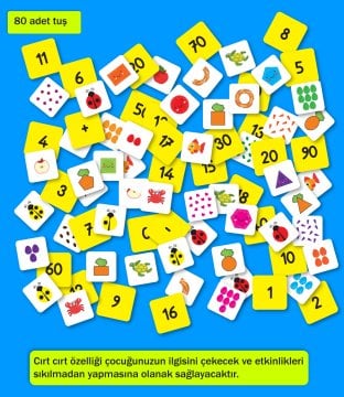 Oyna Eğlen Öğren – Cırt Cırtlı Matematik Kitabım: 3-6 yaş (Sayılar, Şekiller, Saatler, Örüntüler, Toplama, Çıkarma, Sudoku)