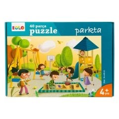 40 Parça Yer Puzzle- Parkta