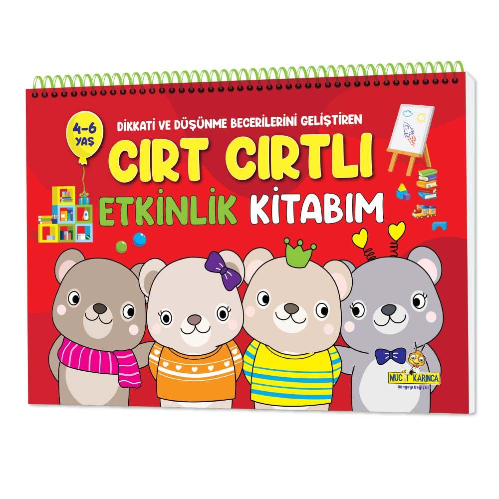 Dikkati ve Düşünme Becerilerini Geliştiren Cırt Cırtlı Etkinlik Kitabım: 4-6 yaş