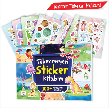 Tükenmeyen Sticker Kitabım (100+ Tekrar Tekrar Kullanılabilen Sticker)