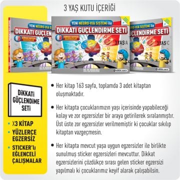 Adeda Dikkati Güçlendirme Seti - 3 Yaş