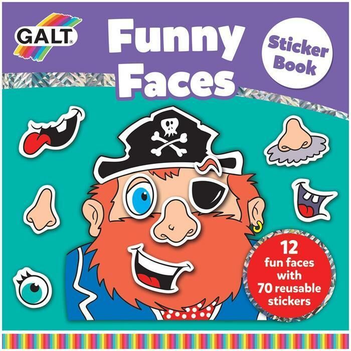 Galt Galt Funny Faces Sticker Book