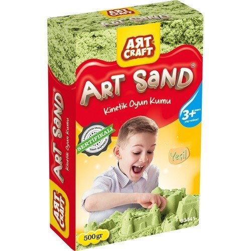 Artcraft Yeşil Kinetik Oyun Kumu 500 Gr.