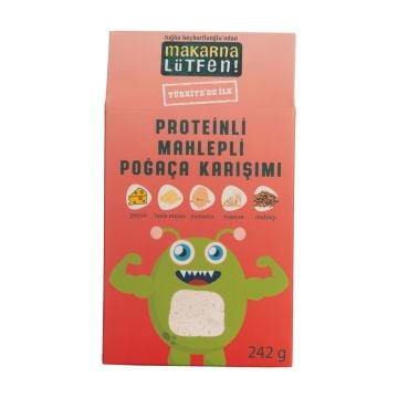 Makarna Lütfen Proteinli Mahlepli Poğaça Karışımı 242gr