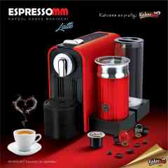 Espressomm® Latte Kapsül Kahve Makinesi (kırmızı) - Kampanyalı !