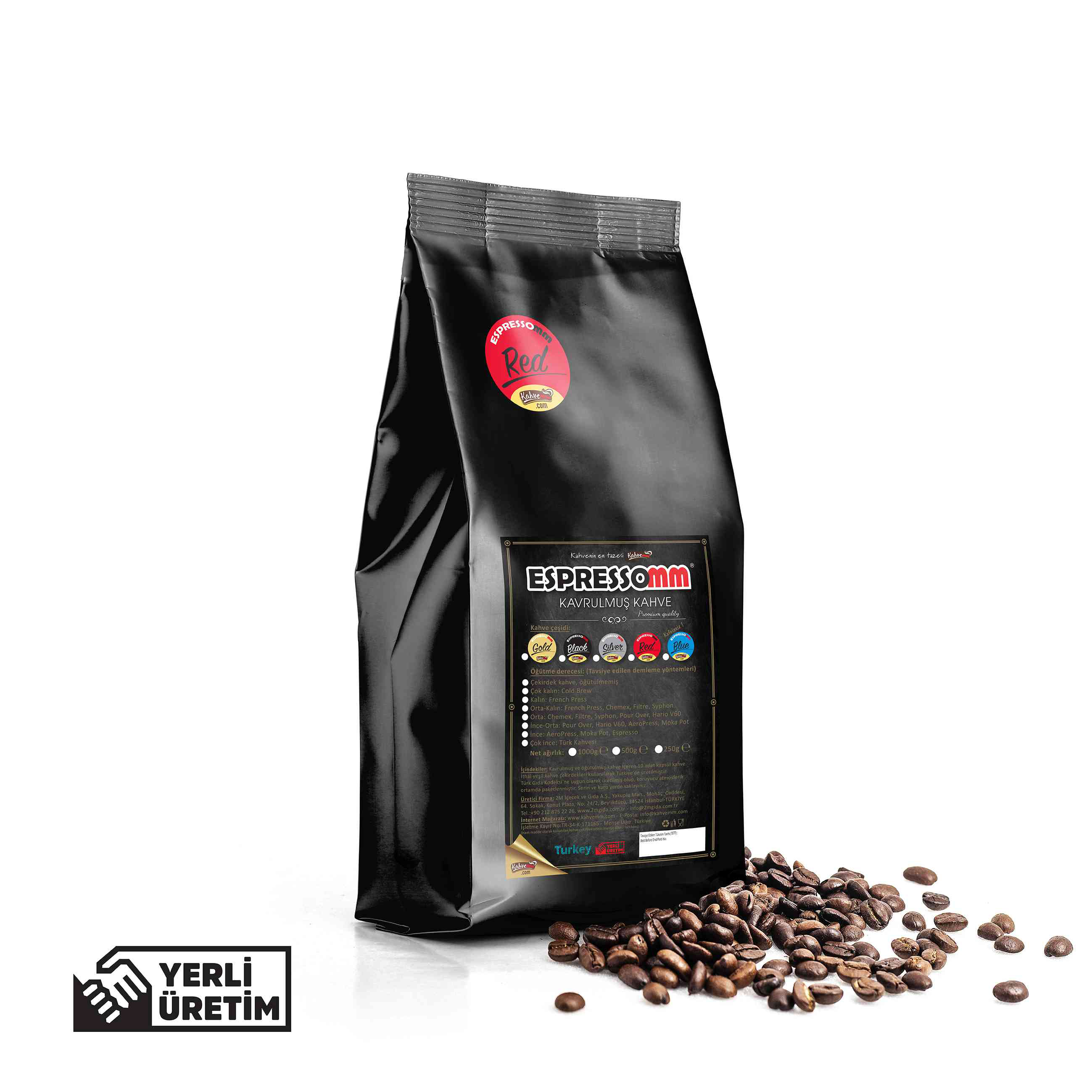 Espressomm® Red Çekirdek Kahve (250 Gr)