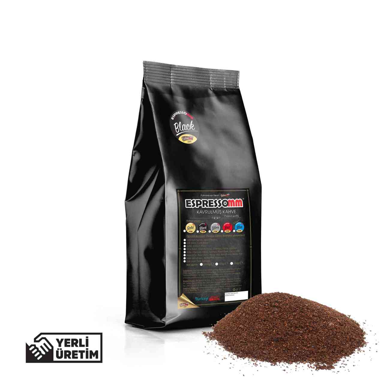 Espressomm® Black Öğütülmüş Kahve (250 Gr)