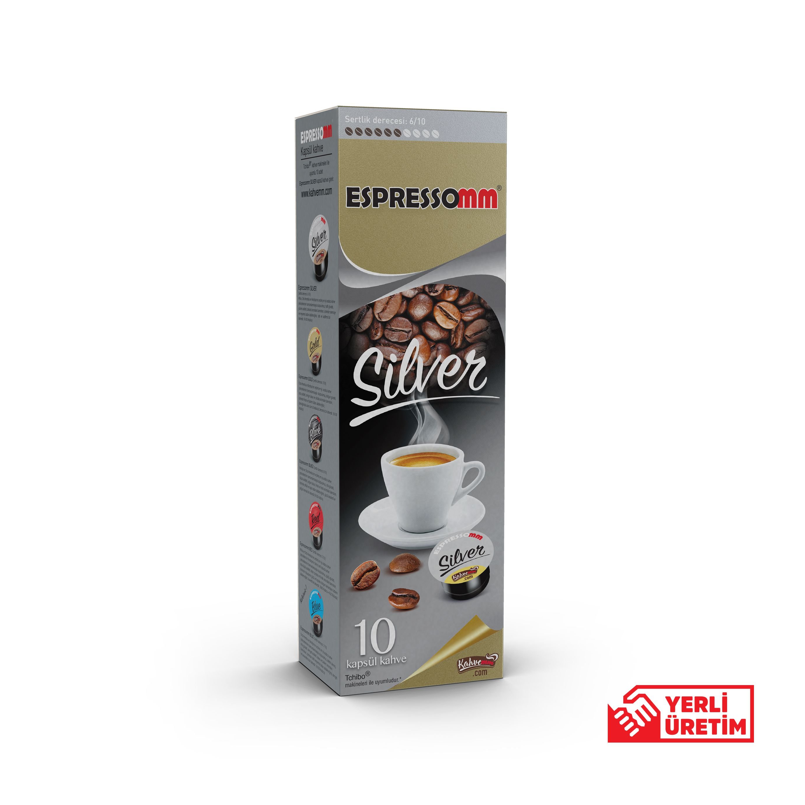 Espressomm® Silver Kapsül Kahve (10 Adet) - Tchibo Cafissimo® Uyumlu*