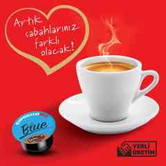 Espressomm® Blue Kapsül Kahve-kafeinsiz! (10 Adet) - Tchibo Cafissimo®* Uyumlu