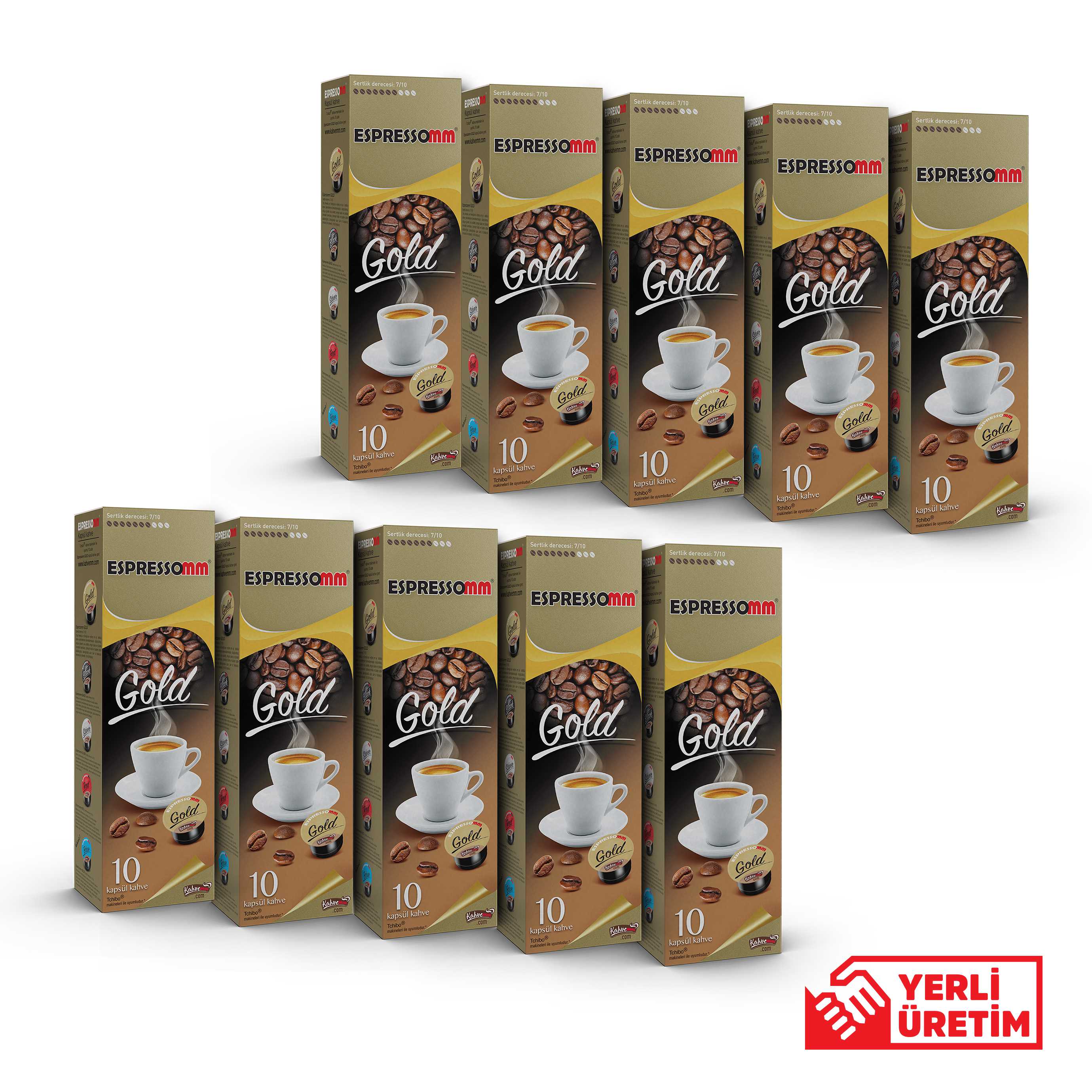 Espressomm® Gold Kapsül Kahve (100 Adet) - Tchibo Cafissimo® Uyumlu*