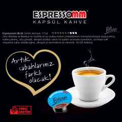 Espressomm® Blue Kapsül Kahve-kafeinsiz! (100 Adet) - Tchibo Cafissimo®* Uyumlu