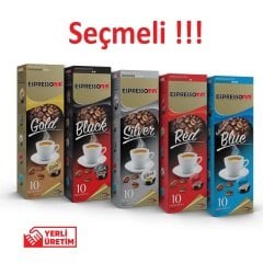 Espressomm® Seçmeli Karışık Kapsül Kahve (50 Adet) - Tchibo Cafissimo®* Uyumlu