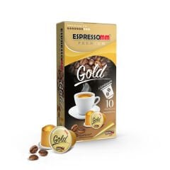 Espressomm® Premium Gold Alüminyum Kapsül Kahve (10 Adet) - Nespresso® Uyumlu*